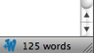 Word count from Word Count Firefox plugin