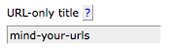 The url-only title field