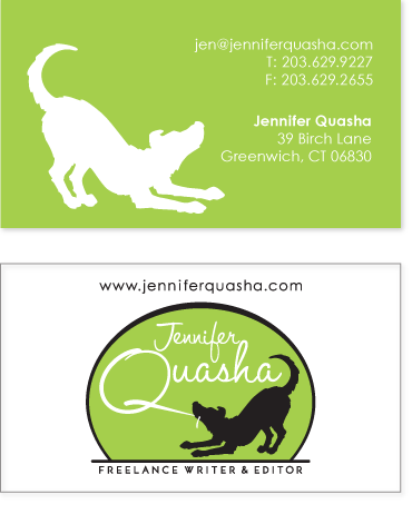 Jennifer Quasha's business card