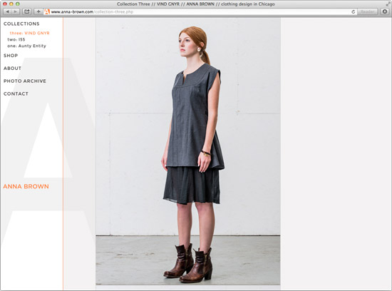 Anna Brown collection on desktop