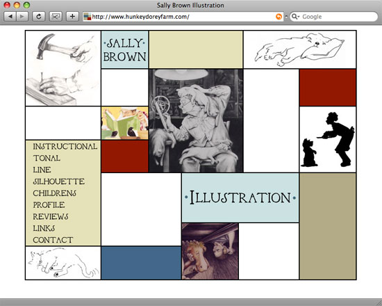 Sally Brown Illustration homepage